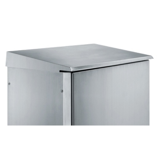 Stainless canopy 304L, Scotch Brite finish, for enclosures W1000xD600 mm.