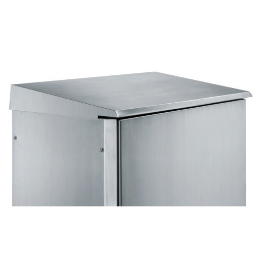 Stainless canopy 304L, Scotch Brite finish, for enclosures W1200xD400 mm.