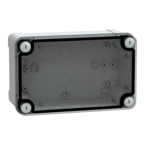 ABS box IP66 IK07 RAL7035 Int.H175W105D80 Ext.H191W121D87 Transp.cover H20