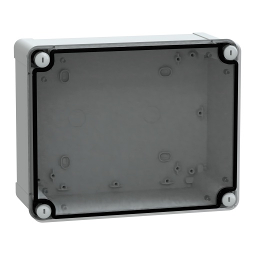 ABS box IP66 IK07 RAL7035 Int.H225W175D100 Ext.H241W191D128 Transp.cover H20