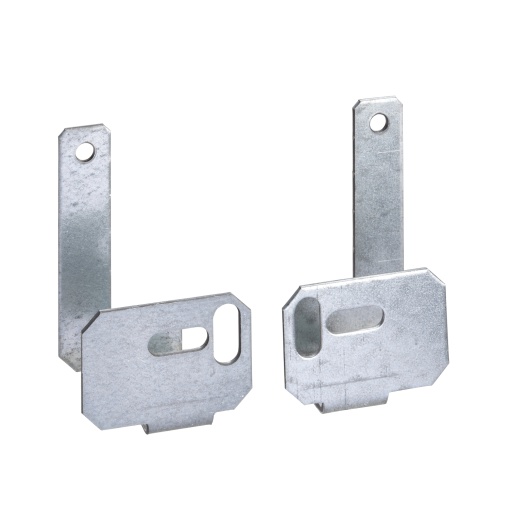 Set of 2 brackets for earthing collector bar for Spacial WM enclosures.
