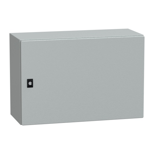 Spacial CRN plain door with mount.plate. H400xW600xD250 IP66 IK10 RAL7035..