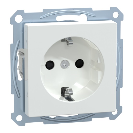 M-Elegance - Tomada 2PT com obturadores - 16A - Branco ativo