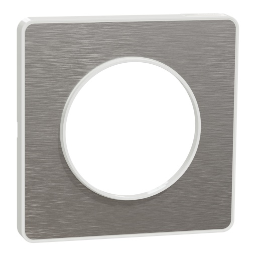 Odace Touch - Quadro simples - Alumínio escovadoBranco