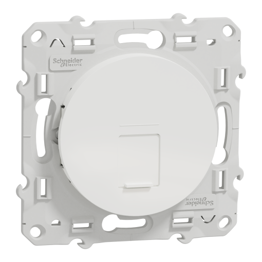Odace - Centro tomada RJ45 simples - Branco