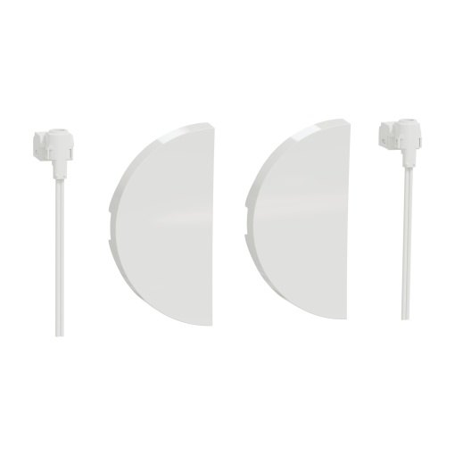 Odace - Tecla dupla cLED - Branco