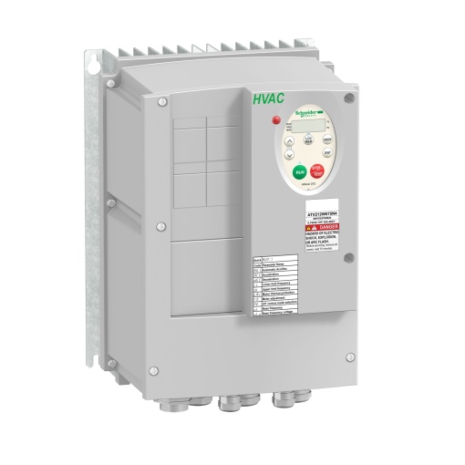 Variador de velocidade ATV212 - 2.2kW - 3hp - 480V - 3ph - EMC classe C1 - IP55