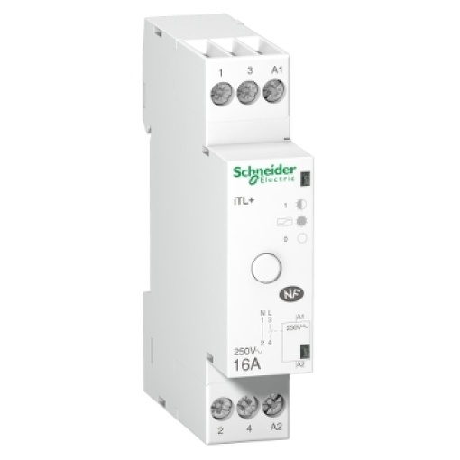 impulse relay iTL - 1PN - 1NO - 16A - coil 230 VAC 50Hz