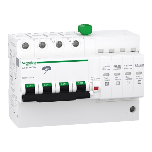 Descarregador de sobretensões iQuick PRD 20r 3PN