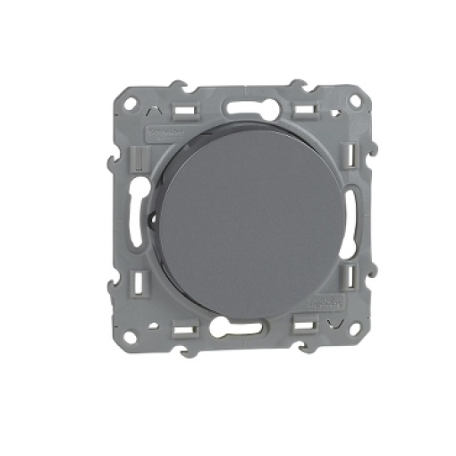 Odace - Interruptor unipolar - 10AX - Alumínio