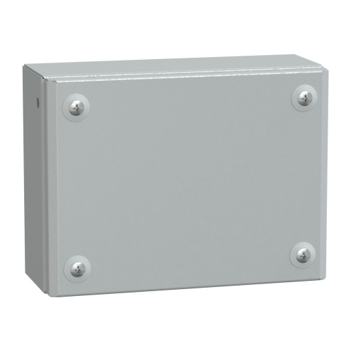 Porta simples de caixa industrial metálica H150xW200xD80 IP66 IK10 RAL 7035