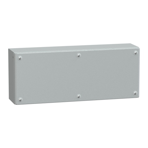 Metal industrial box plain door H200xW500xD120 IP66 IK10 RAL 7035