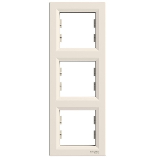 Asfora - Quadro vertical 3 elementos - Creme