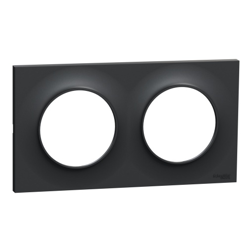 Odace - Styl - cover frame - 2 gangs HV71 - anthracite