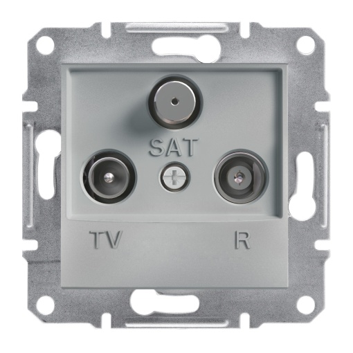Asfora - Tomada TVRSAT terminal - 1db - Alumínio