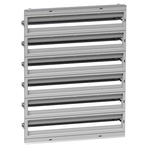 Chassis de distribuição modular com 234 módulos. f NSYPLM108,NSYS3D108,NSYCRN108,NSYS3X108