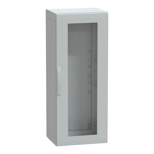 Floor standing encl. polyester vers.PLA compl.sealed 1250x500x420 IP65 glazed