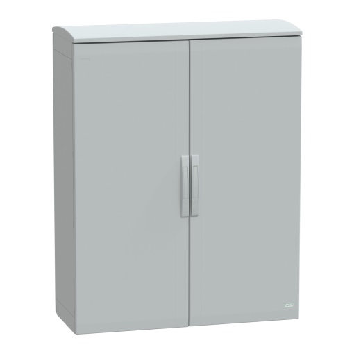 Floor standing encl. polyester vers.PLAT open top w canopy 1250x1000x420 IP44