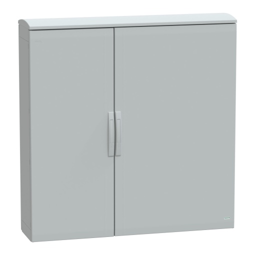 Floor standing encl. polyester vers.PLAT open top w canopy 1250x1250x320 IP44