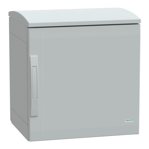 Floor standing encl. polyester vers.PLAT open top w canopy 500x500x420 IP44