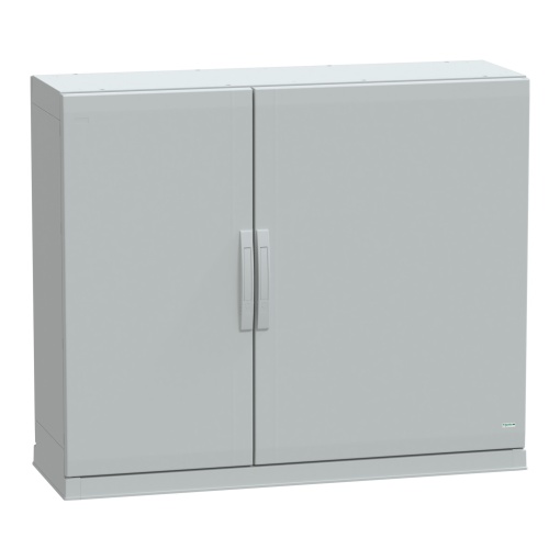Floor standing encl.polyester vers.PLAZ wplinth open bottom 1000x1250x420 IP54
