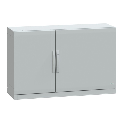 Floor standing encl.polyester vers.PLAZ wplinth open bottom 750x1250x420 IP54