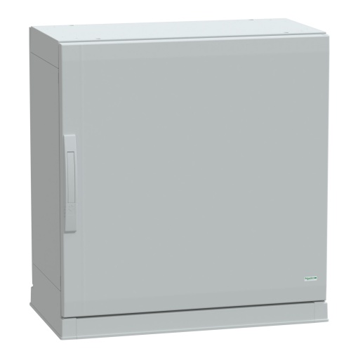 Floor standing encl.polyester vers.PLAZ wplinth open bottom 750x750x420 IP54