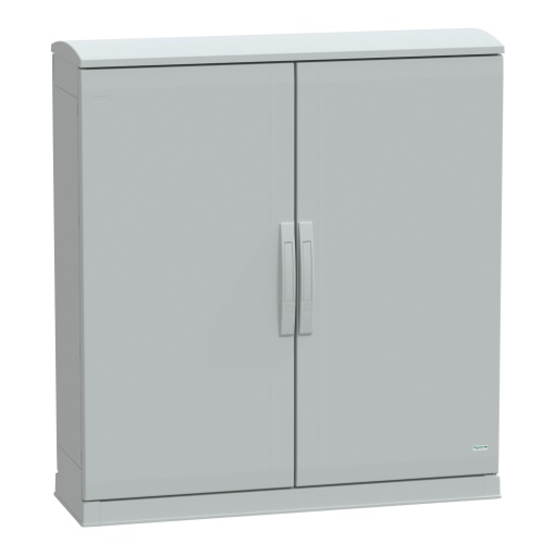 Floor standing encl.polyester vers.PLAZT wopen plinthcanopy 1000x1000x320 IP44