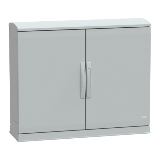 Floor standing encl.polyester vers.PLAZT wopen plinthcanopy 750x1000x320 IP44