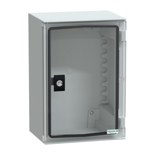wall-mounting encl. ABSPC monobloc IP66 H310xW215xD160mm transparent door