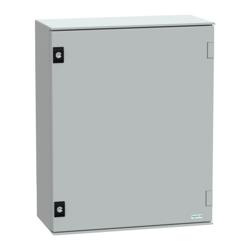 wall-mounting encl. polyester monobloc IP66 H530xW430xD200mmbakelite mount.pl.