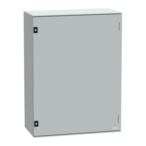 wall-mounting encl. polyester monobloc IP66 H847xW636xD300mmbakelite mount.pl.