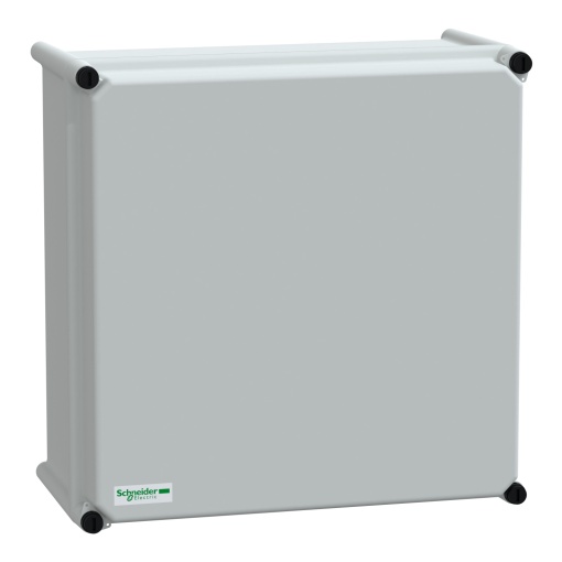 PLS box, polyester rear, opaque PC cover IP66 36x36x18cm