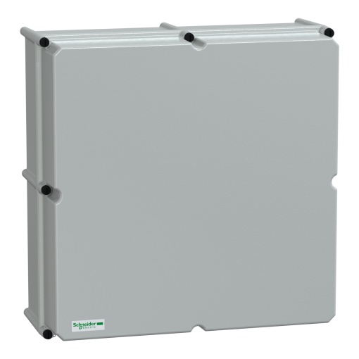PLS box, polyester rear, opaque PC cover IP66 54x54x23cm