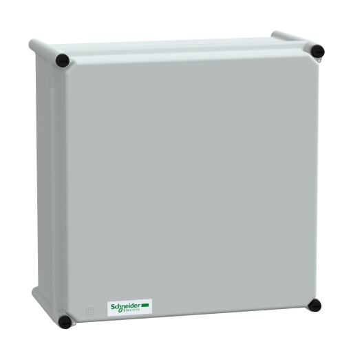 PLS box, polyester rear, polyester cover IP66 36x36x18cm