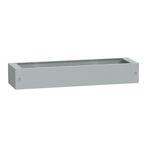 Pedestal de poliéster com vidro reforçado do inv. PLAT124 abertura frontal IP44-IK10 RAL7035