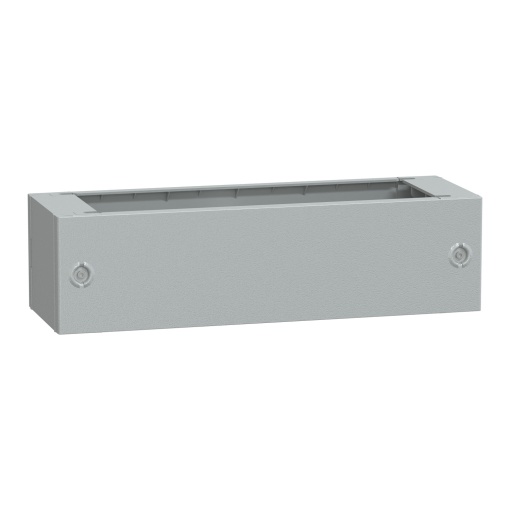 Pedestal de poliéster com vidro reforçado do inv. PLAT73 abertura frontal IP44-IK10 RAL7035