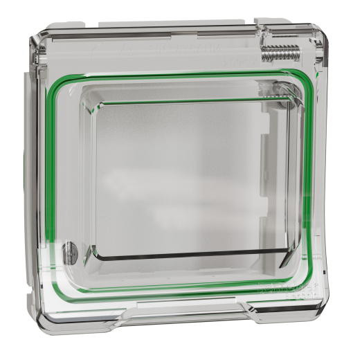 Mureva Styl - Adaptador com tampa Unica - IP44 - Branco