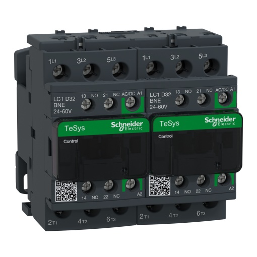 TeSys D reversing contactor - 3P -  440 V - 32 A AC-3 - 24...60 V ACDC coil