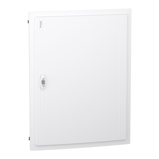 PrismaSet XS, Quadro 4 filas 24 módulos, porta branca, encastrar