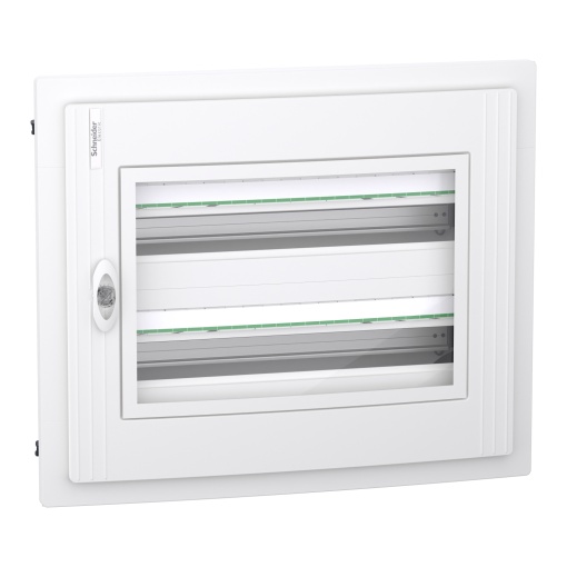 PrismaSet XS, Quadro 2 filas 24 módulos, porta transparente, encastrar