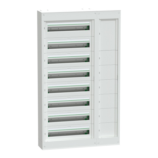 Quadro PrismaSeT S com extensão lateral, 24 módulos 8 Filas, saliente