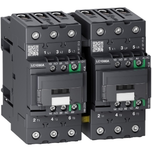 TeSys D reversing contactor 3P 66A AC-3 up to 440V coil 24-60V ACDC