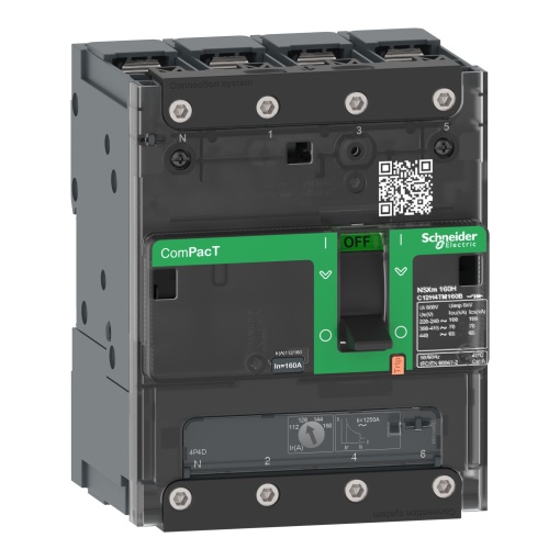 ComPacT DISJUNTOR NSXm100F 36kA CA 4P4D 100A TMD PARAFUSO