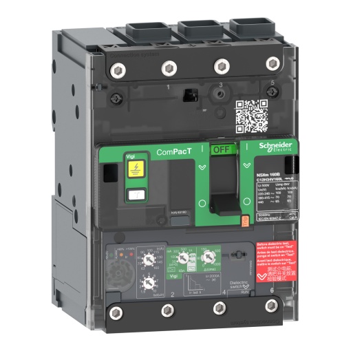ComPacT DISJUNTOR NSXm160E 16kA CA 3P 160A 4,1 ELINK