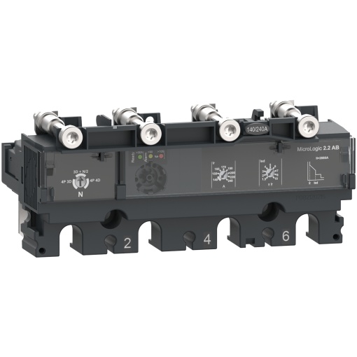 Trip unit MicroLogic 2.2 AB for ComPacT NSX 160250 circuit breakers, electronic, rating 160A, 4 poles 4d