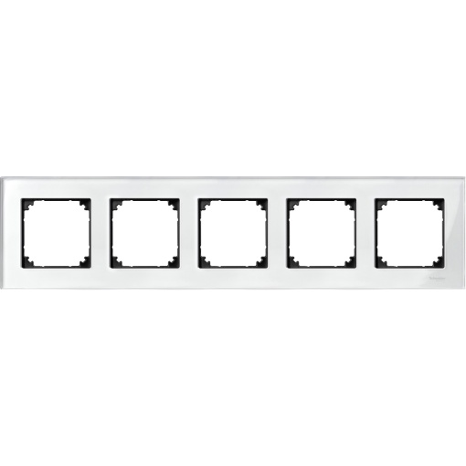 M-Elegance - Quadro 5 elementos - Vidro branco brilhante