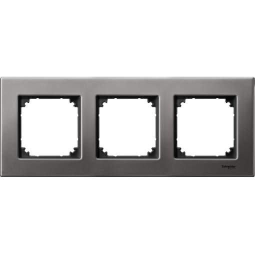 M-Elegance - Quadro 3 elementos - Metal cinzento