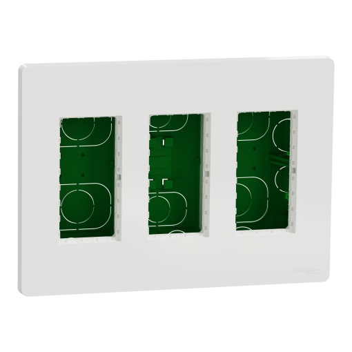 Nova Nova Unica system - Postos de trabalho - encastrar - módulos 3 x 4 - Branco