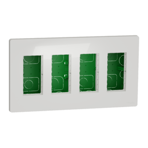 Nova Nova Unica system - Postos de trabalho - encastrar - módulos 4 x 4 - Branco